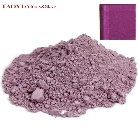 
800degree C inorganic ceramic violet purple paint color enamels for melt glass mosaic 