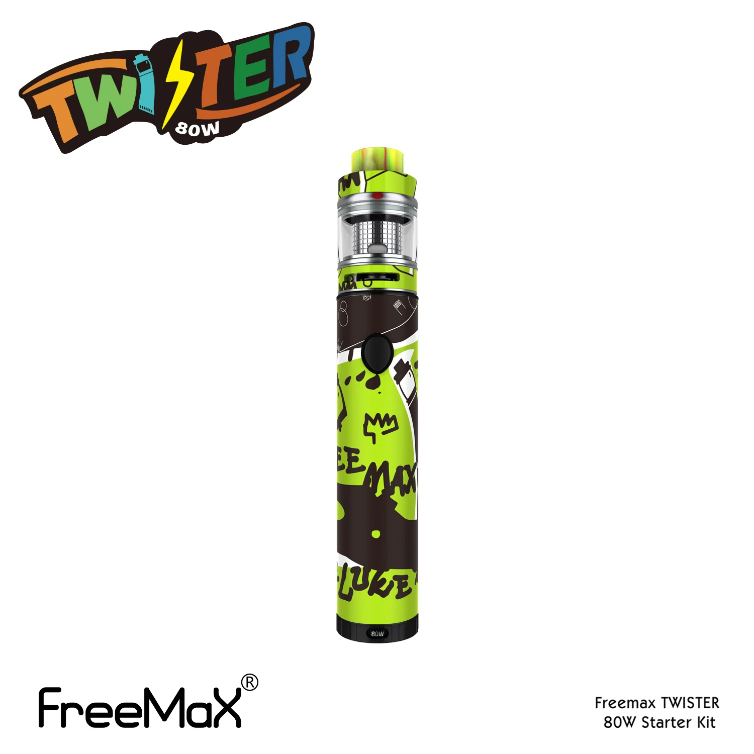 
Freemaxtech Fireluke 2 and Twister VW Kit Group Together Pen Style Street-Art Vape Pen Freemax Evod Starter Kit 