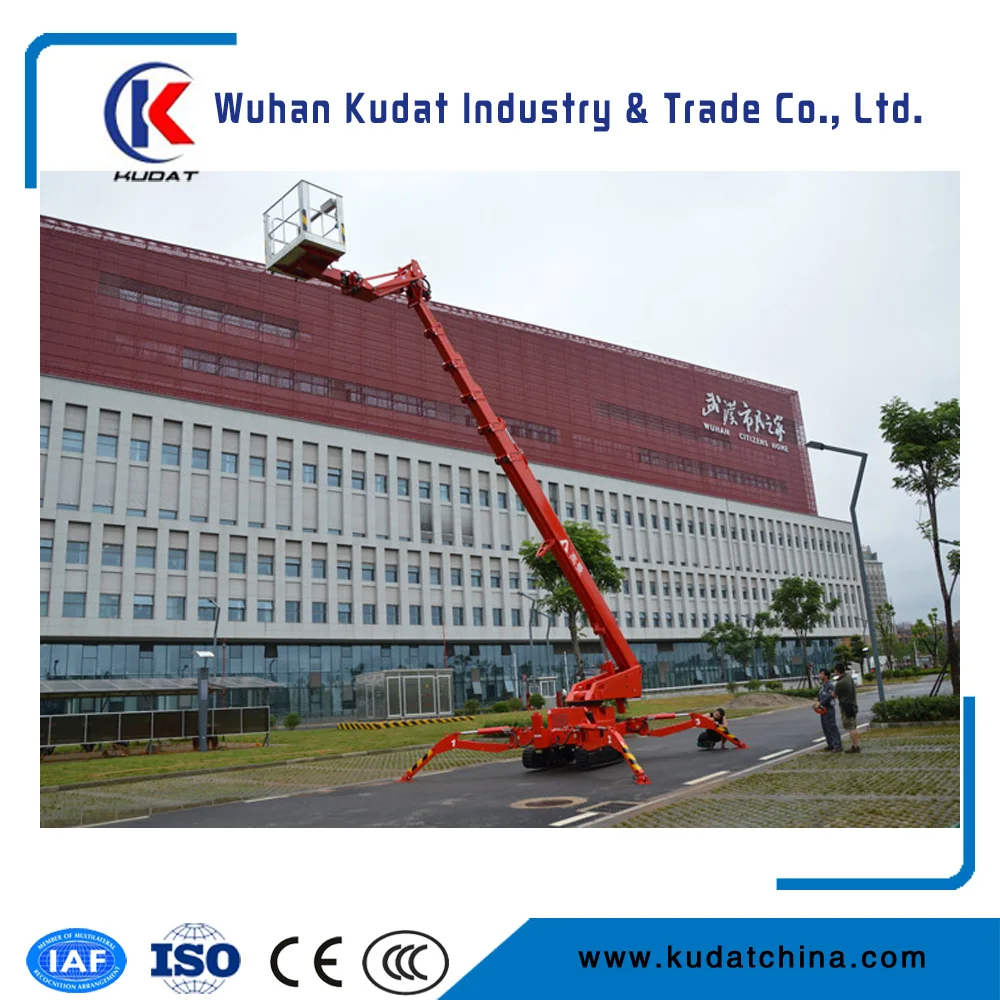 hot sale spider lift boom KD-T30  telescopic hydraulic manlift / aerial work platform
