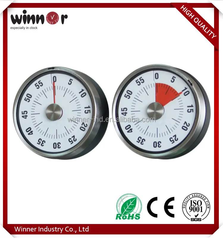 Professional factory supply stainless steel matte finish high quality kitchen timer price