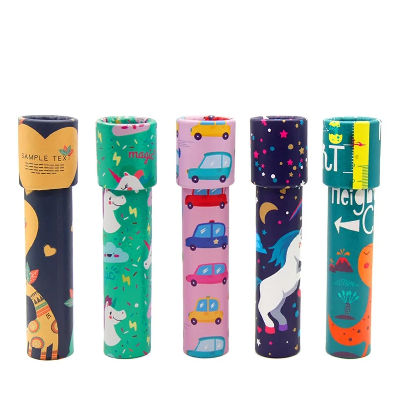 Оптовая продажа, большой вращающийся калейдоскоп, детские развивающие игрушки, волшебный калейдоскоп