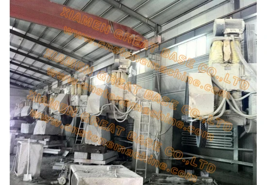 Многослойная машина для резки гранитных блоков