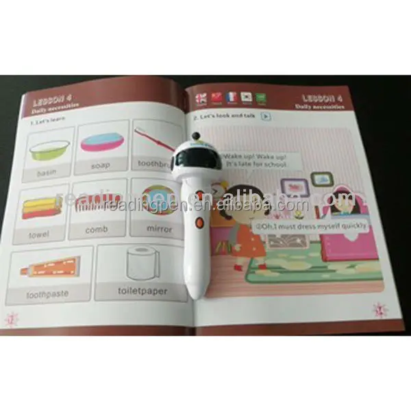 Kids Talking Pen Sonix OID Reading Pen with Sound Books in French Korea Arabic English