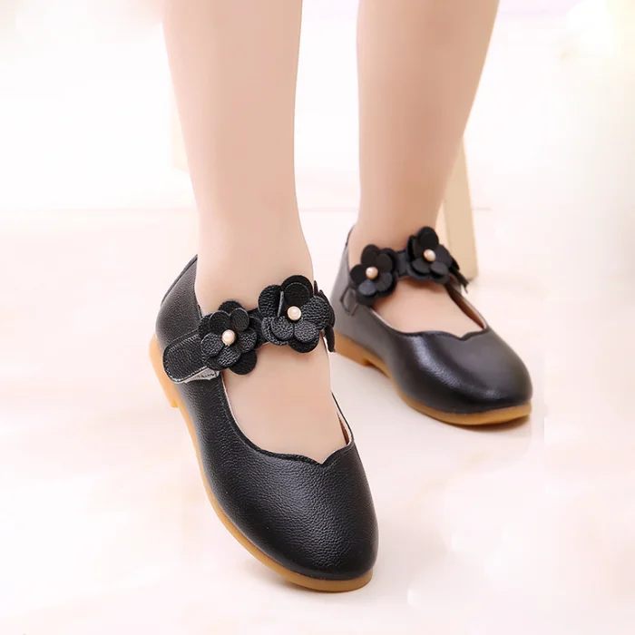 
Kid Shoe New Style Sweet Flowers Girl Shoes Fashion Child Dress Shoes 