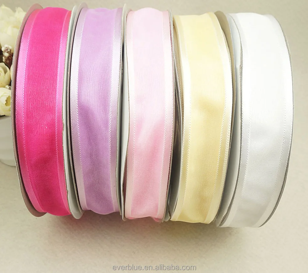 European standard organza ribbon with satin edge