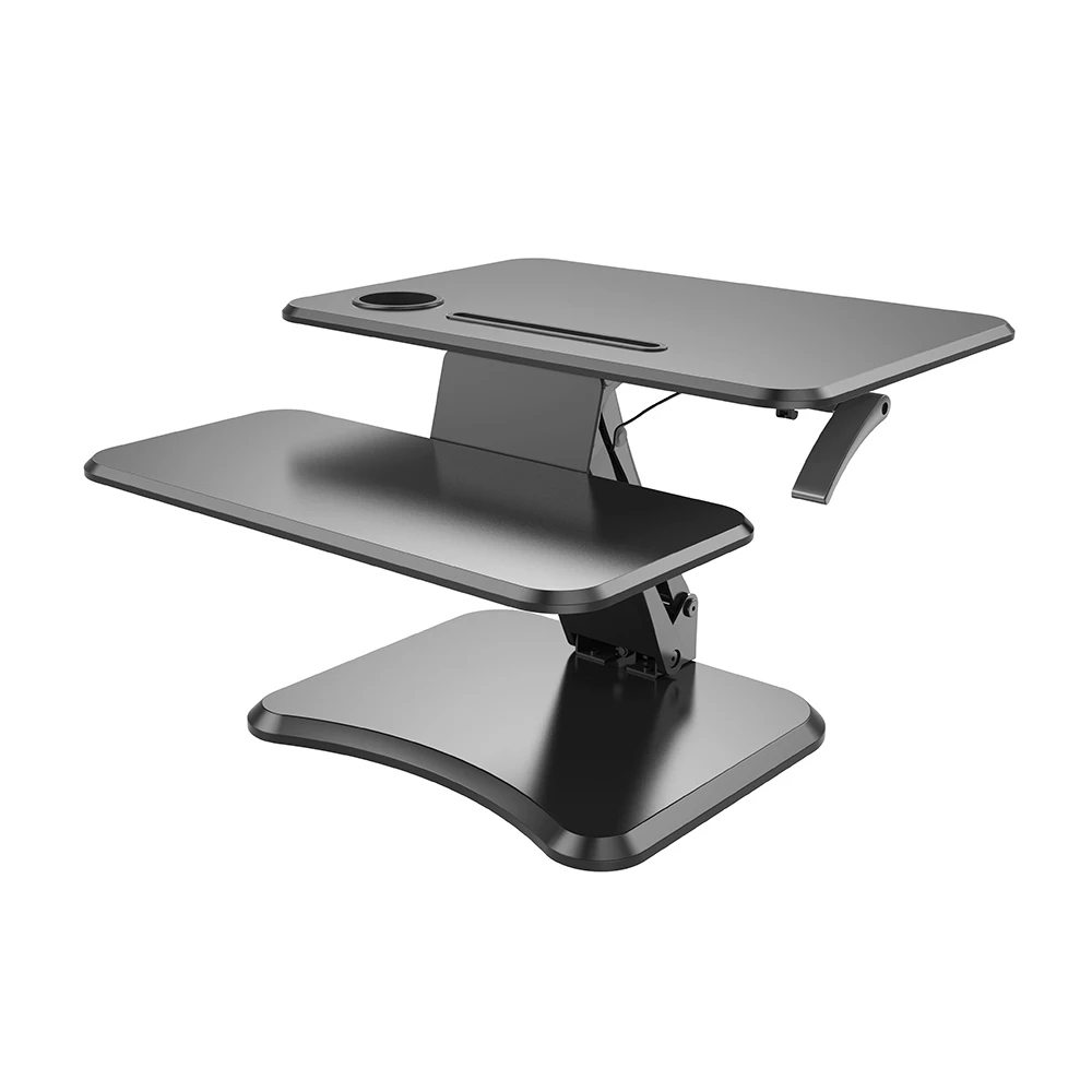 
JEO JN-SD05 Height adjustable computer/laptop sit stand desk with keyboard tray 