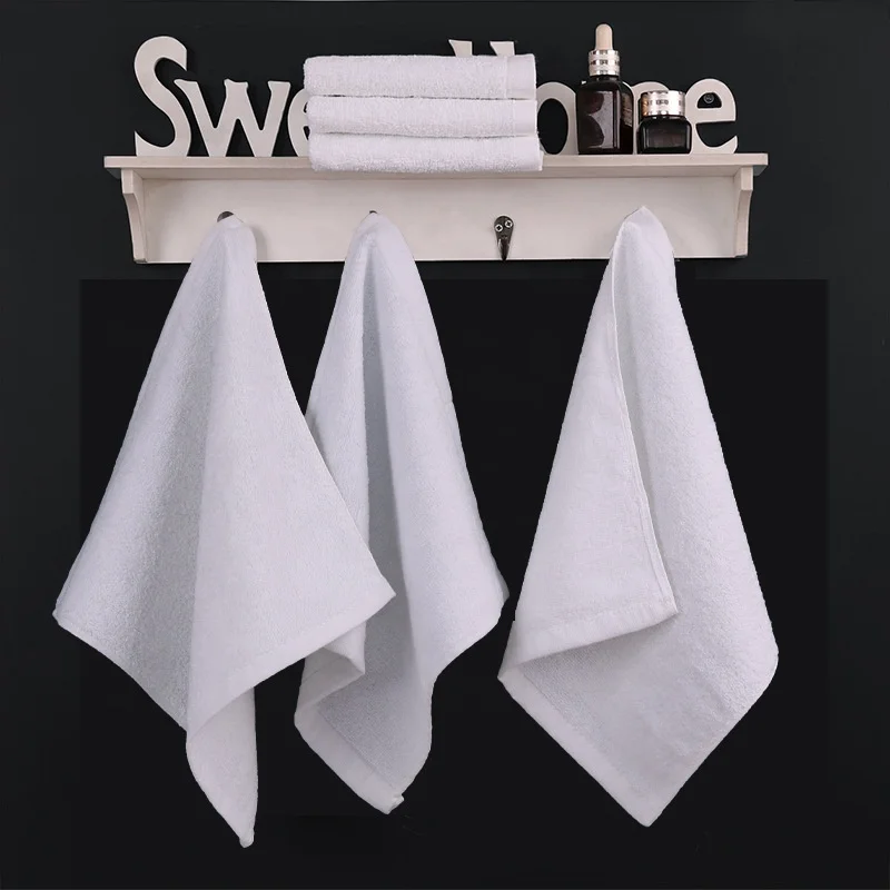 
Wholesale promotion low price 100% cotton children mini face towel white hotel disposable towels 