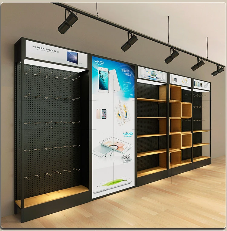 Customized Design Modern Mobile Phone Accessories Display Showcase For Shop Decoration One-Stop Service