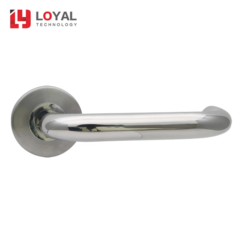 Новый дизайн под заказ матовая круглая полая трубчатая пластина дверная ручка замка
