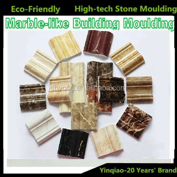 New Products Hi-Tech Polymer Artificial Marble Bathroom Decorative Stone Baseboard