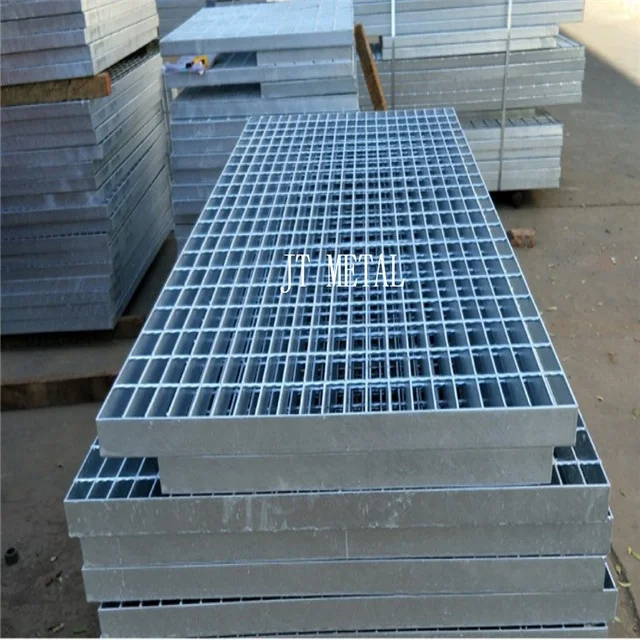 Heavy duty grating trench drain cover 25x5 galvanized steel grating plate