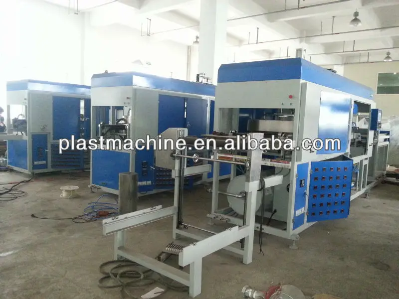 
high speed Siemens PLC control thick sheet vacuum forming machine for plate,tray,dish,nursery tray and other plastic container 