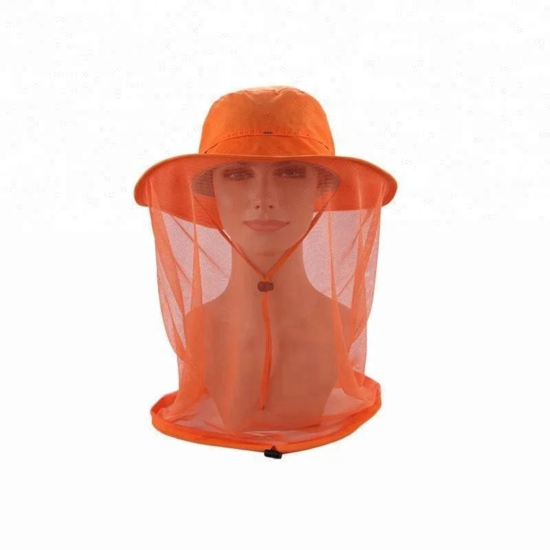Factory Wholesale Farmer Summer Anti-mosquito Mesh Hat 360 Protection UPF 50+ Bucket Hat