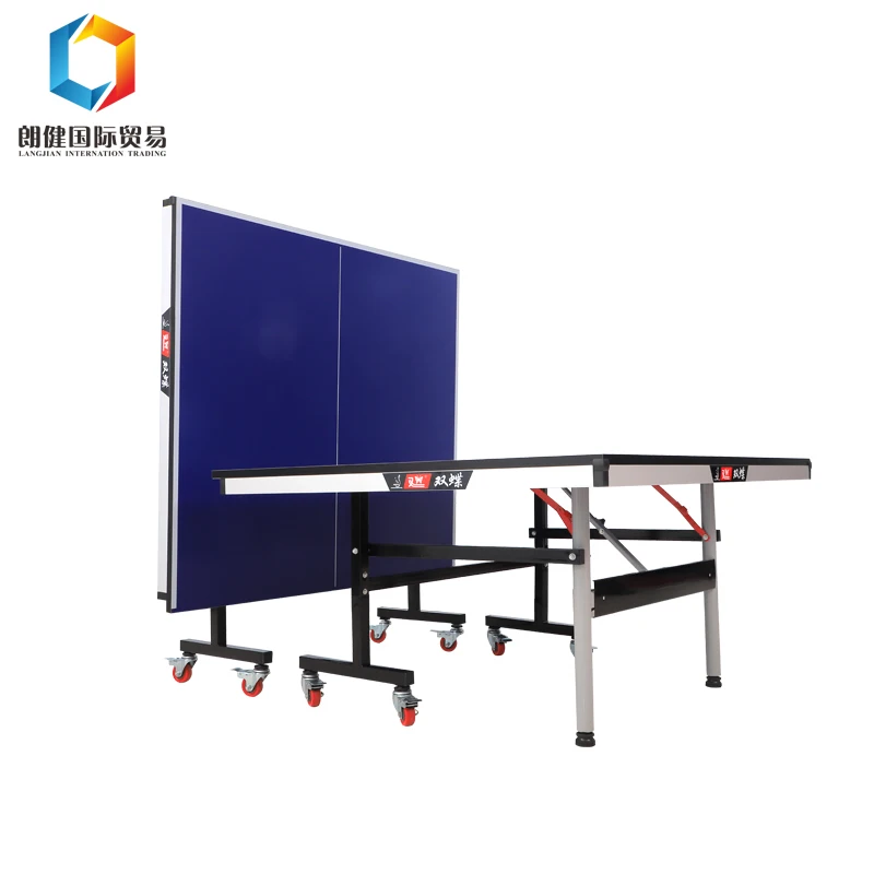 International Standard Return Board Outdoor Table Tennis Table With 75mm Wheels