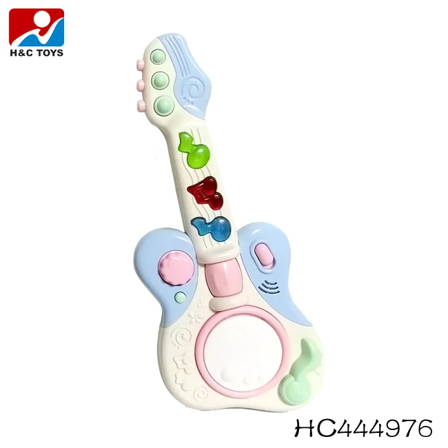 Kids 15 keys cartoon lion shape electric guitar toy with light and music