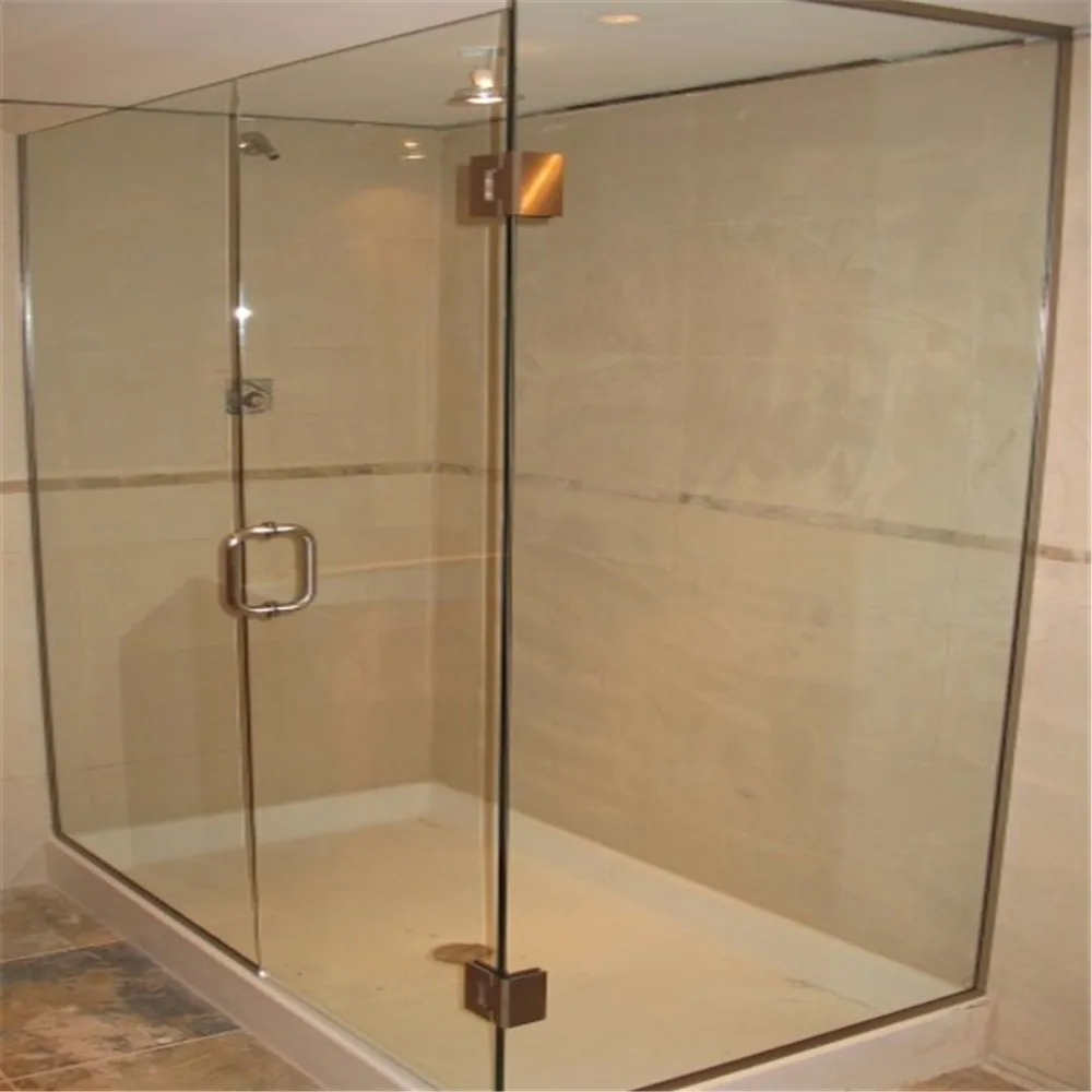 Cheap Easy Install Gym Bathroom Glass Tempered Glass Shower Screen Modern Bathroom glass door