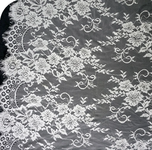 Hot Sale 72CM French Eyelash Embroidered Lace Fabric French Bridal Lace Fabric For Garment