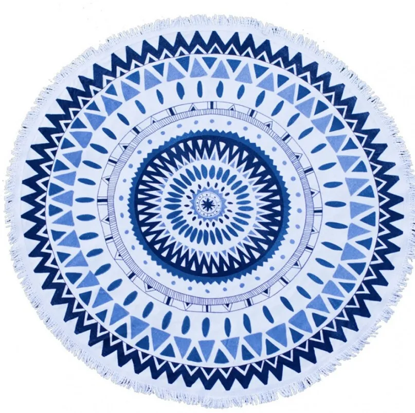 high quality beach towel manufacturer cotton large round beach towel