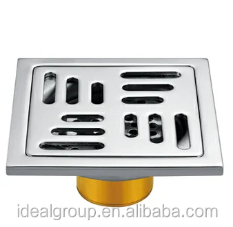 high quality shower square shape 304  trap drain cover stainless steel floor drain