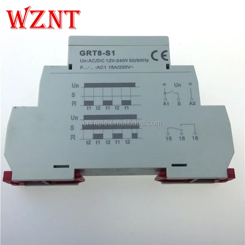 GRT8--S1 Asymmetric cycle timer relay
