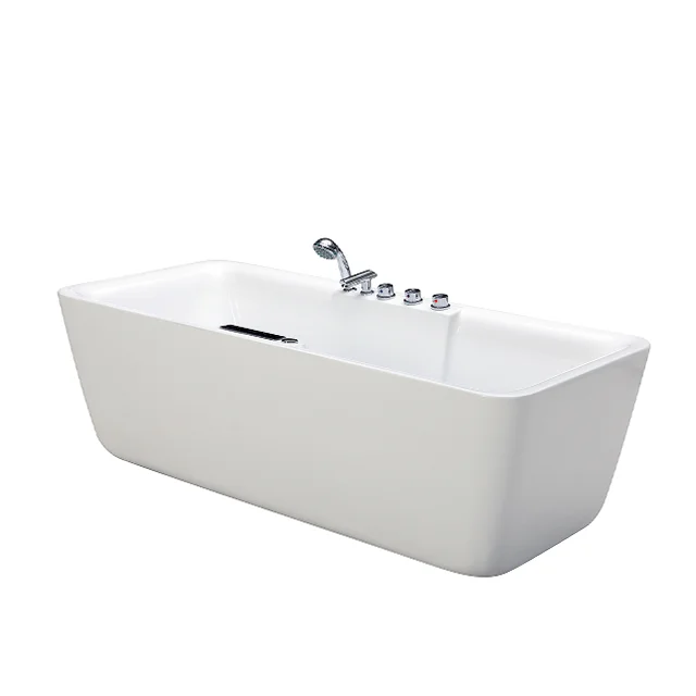 Massage Bathtub with Jacuzzy Heater Air Bubble Pump
