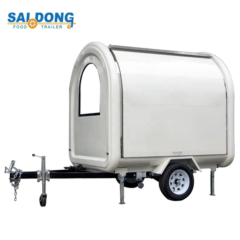 Hot selling Fiberglass multi-functional hot dog and ice cream  food trailer