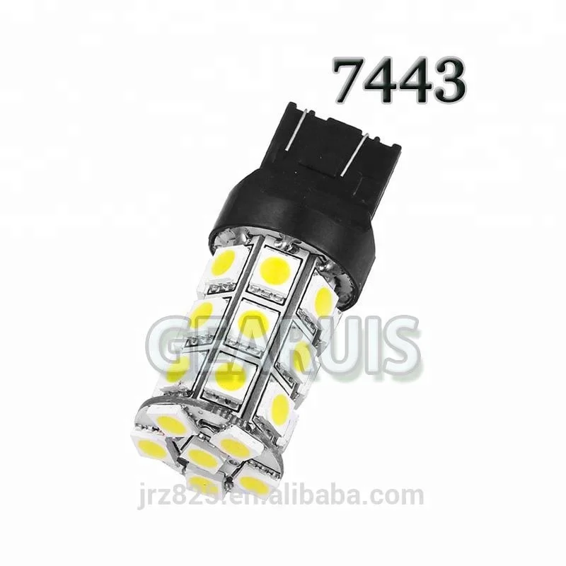 T20 7440 7443 27 smd 5050 led bulb lamp W21/5W White red amber turn signal light bulbs tail bulb reverse lights