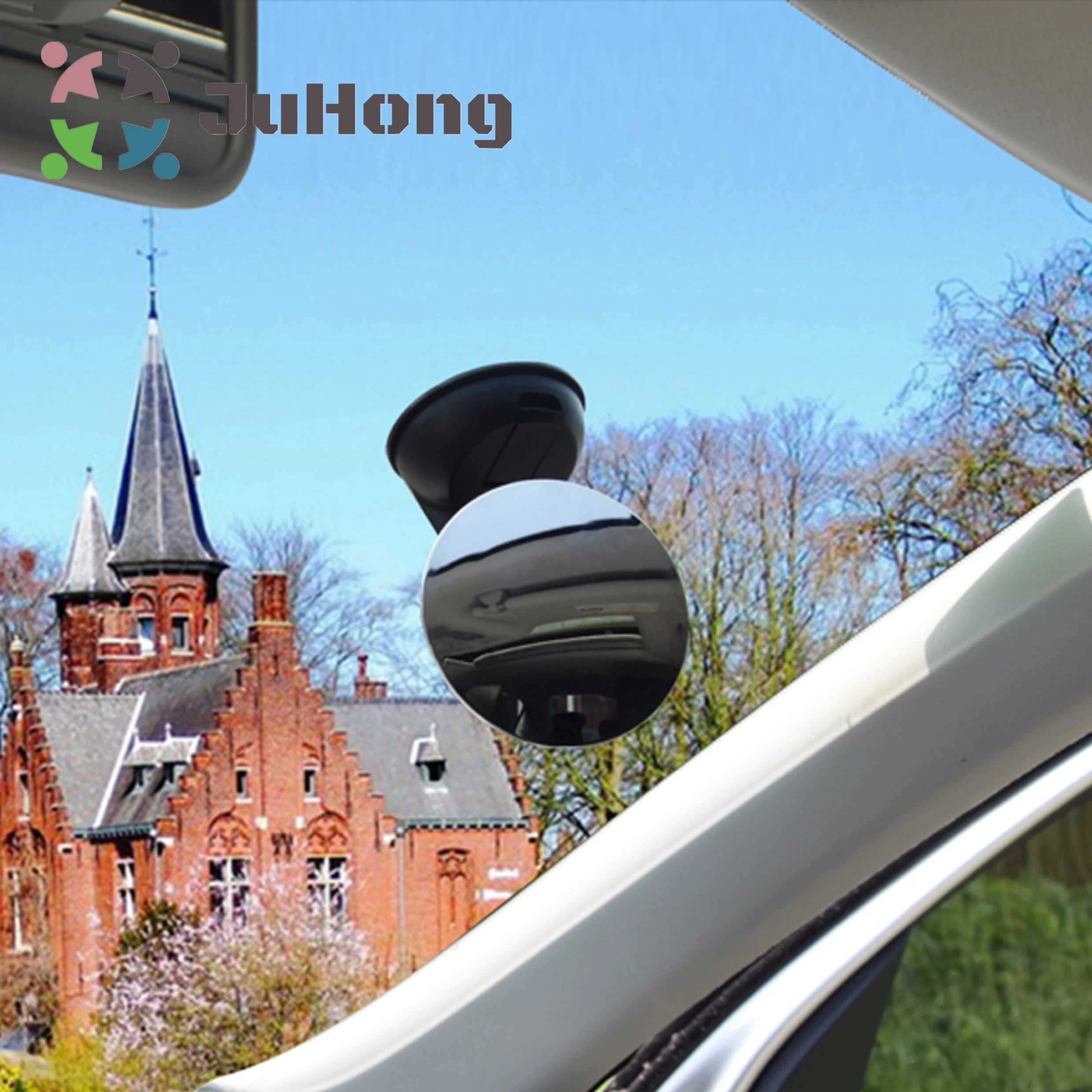 Wholesale Frameless Baby Car Mirror Convex Wide Angle Mirror with Suction Cup Blind Spot Mirrors Fully Adjustable 75mm 85mm