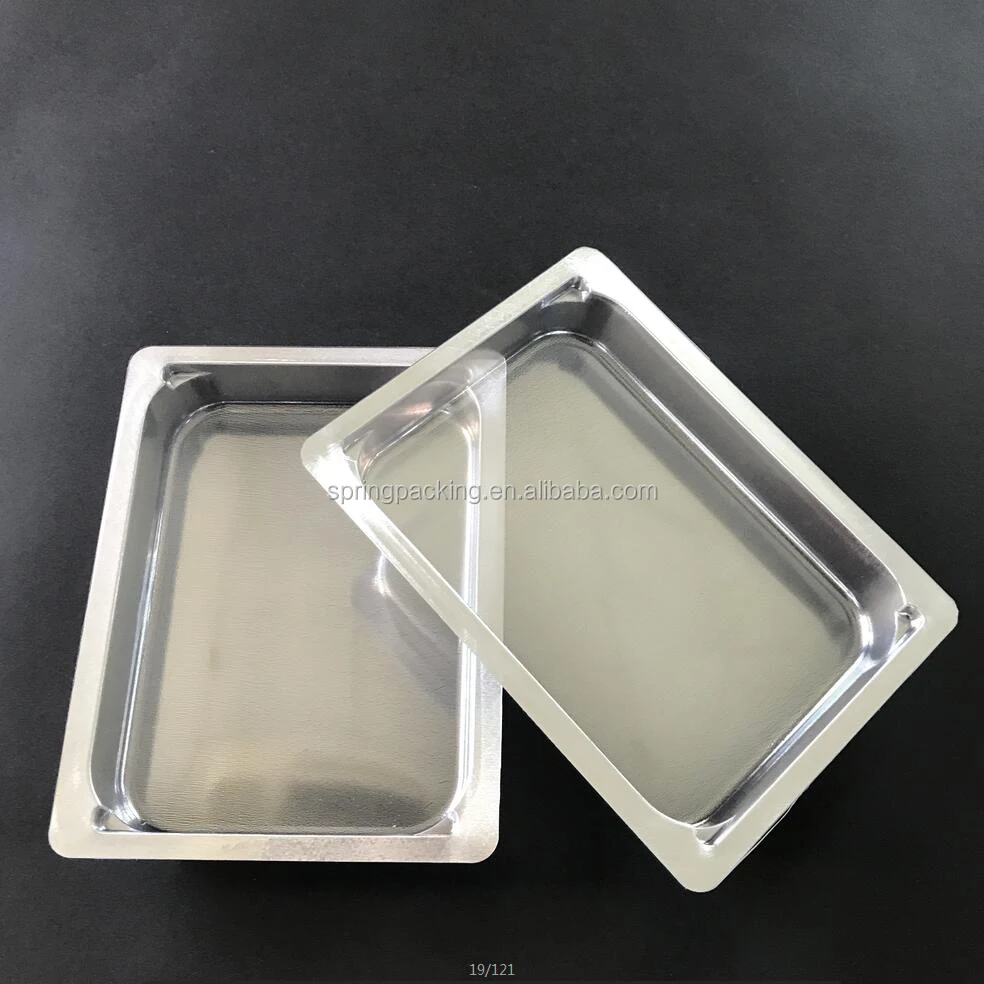 APET Silver frozen pork beef goat chicken meat packaging tray for supermarket packaging food container