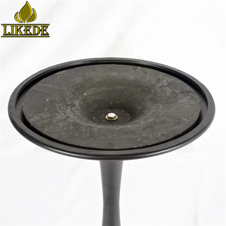 Newest marble table base black iron tulip table leg saarinen table base