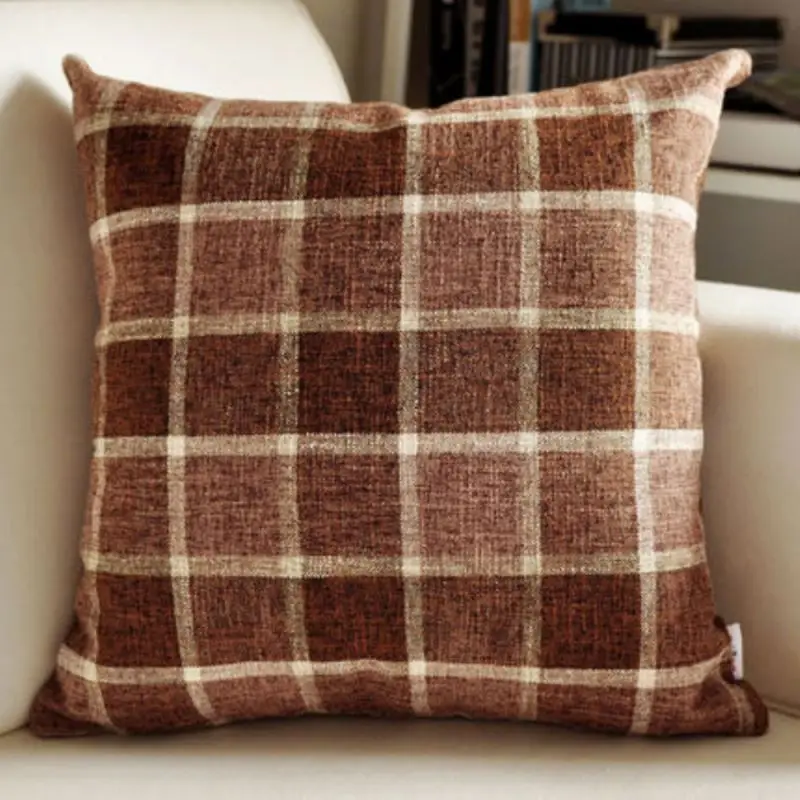 Decorative Polyester Linen Throw Pillow Covers with Inspirational Quotes 18 x 18 Inch Sweet Home Letter Cushion Cover