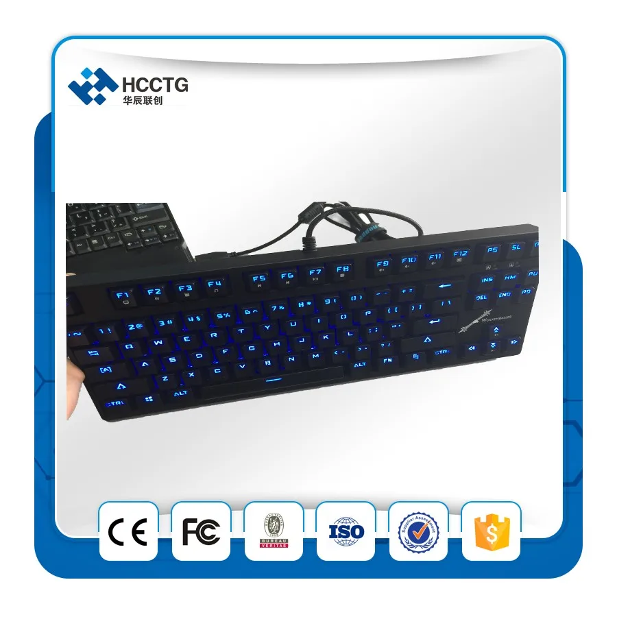 Лазерная система безопасности контроллера клавиатуры механическая HGK87 с дешевым ценой