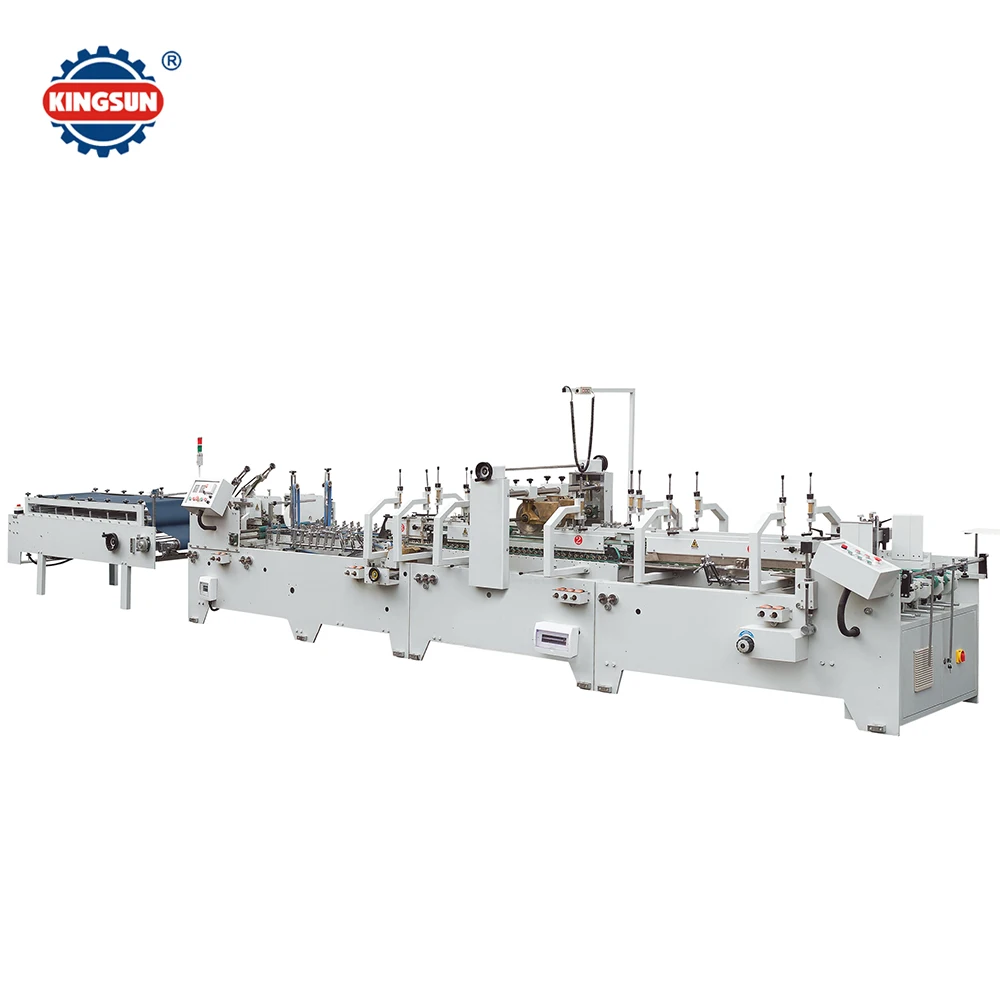 GDHH-1300 pre-folding and bottom lock box three point automatic folder gluer machine