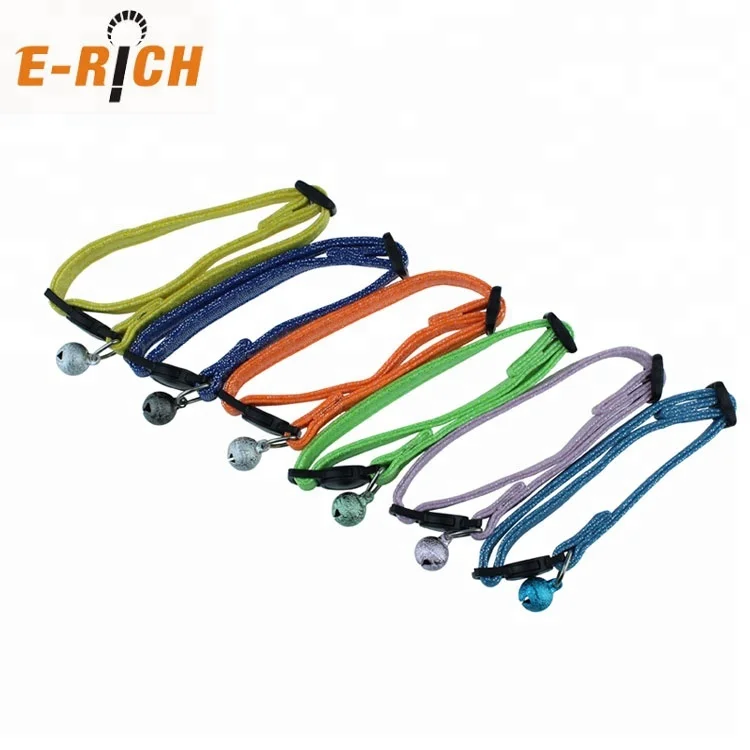 Hot Sale Bling Inflatable Cat Collar Pu Breakaway Leather Pet trainer Collar with Bling Bell