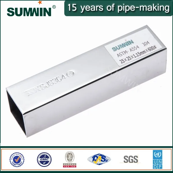 
Mirror finish stainless steel welded pipe 316l for handrail design 