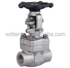F304 Forged Steel SW End Gate Valve 2500lb high pressure valve