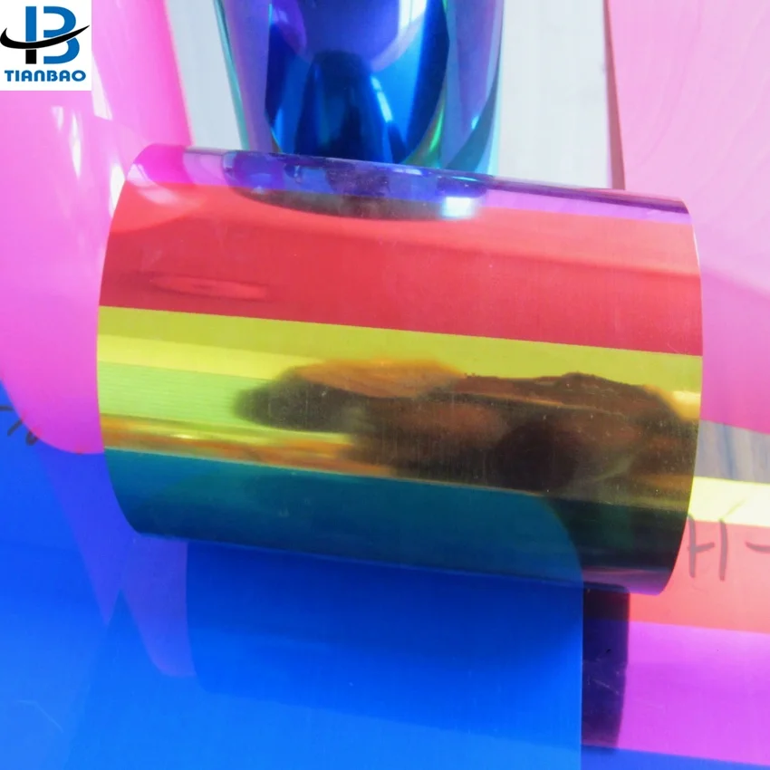 PET Plastic Sequins Film Roll For Embroidery