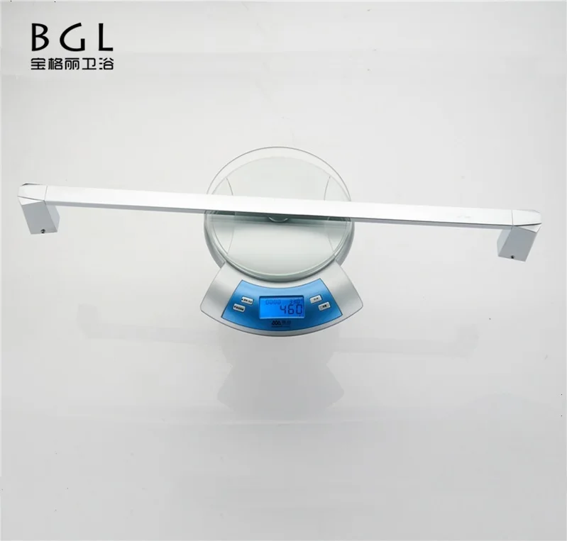 18724 wholesale zinc alloy Bathroom Accessories Single Towel Bar Bathroom heated chrome Towel Rails