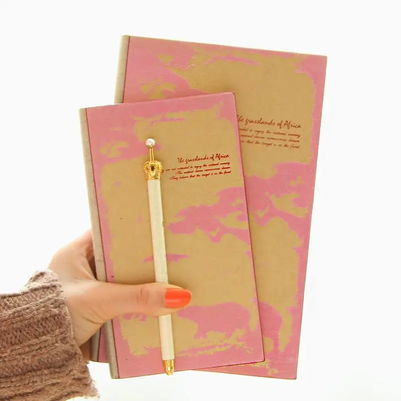 Pouch And Pen Set Page Journal Ruled Format Perforated Hardcover Notebook