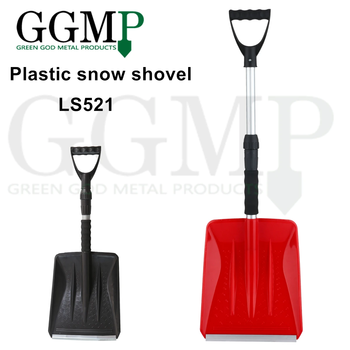 2019 new design light weight portable china car auto atv telescopic collapsible plastic snow shovel for gift