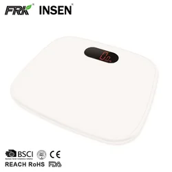 Полный ABS пластик прямоугольной формы легкий вес нагрузки ячейки LED ванная комната весы 180 кг 396Lb