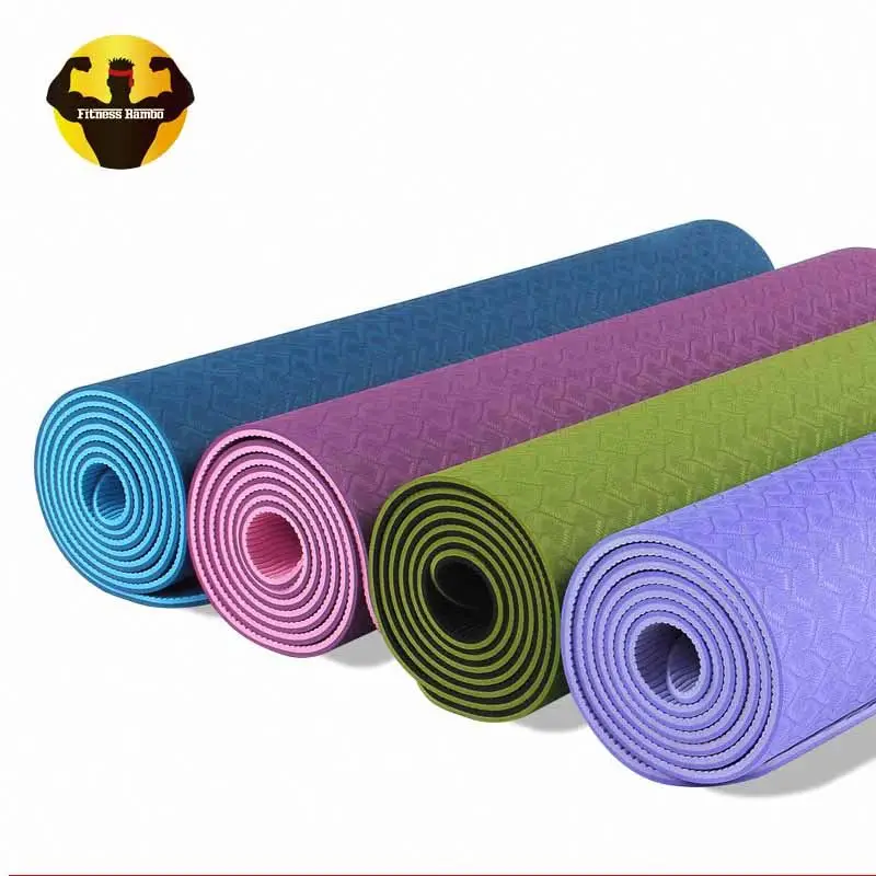 RAMBO China Supplier Tpe Cross Fitness Colourful Yoga Mat Material Rolls