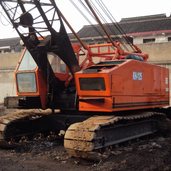 Кран на гусеничном ходу Hitachi KH125, 35 тонн, оригинальный из Японии, б/у кран на гусеничном ходу, дешево на продажу