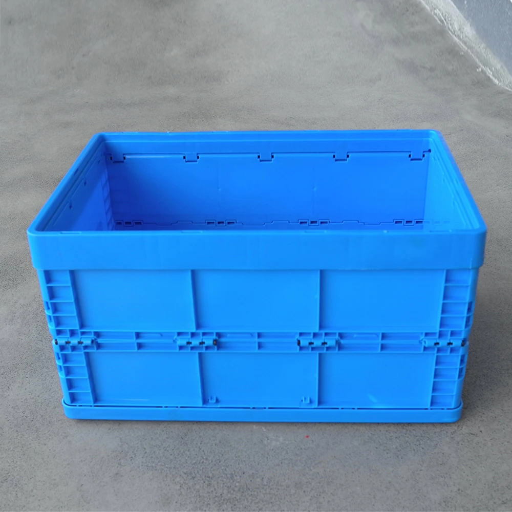Plastic Foldable Container Box With Lid,Sale Folding Closed Stable Plastic Moving Boxes,Plastic Folding Crate