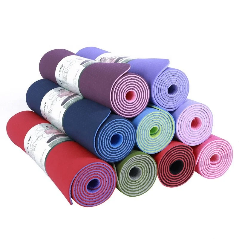 2019 high quality custom print private label tpe eco-friendly yoga mat for yoga beginner