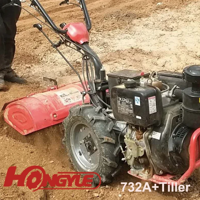 
Hon da 6.5HP two wheel mini farm tractor for agriculture machinery equipment with tiller cultivator 