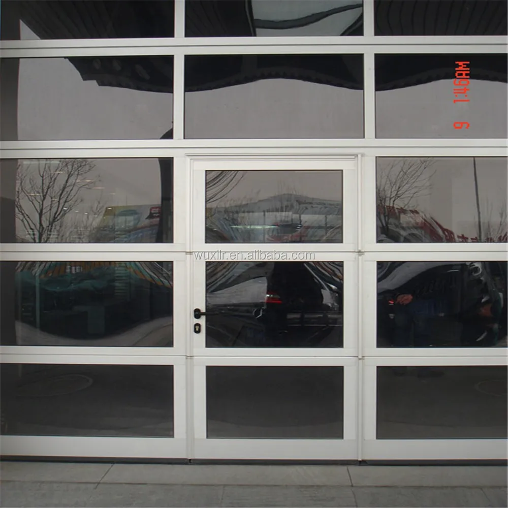 Deluxe Glass Sectional Garage Vertical Sliding Overhead Door