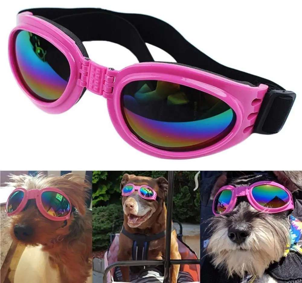 High Quality Eye Wear Protection Waterproof Pet Goggles Foldable Dog Sunglasses