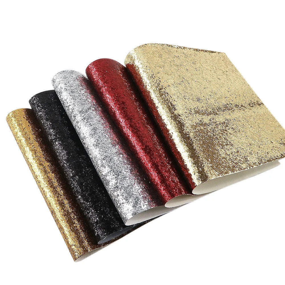 Chunky Glitter Leather Fabric For Making Shoes Bags Wall Paper 5752