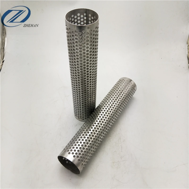 
Stainless Steel Mesh Screen Filter Perforated Pipe/Tube For Automotive Exhaust 